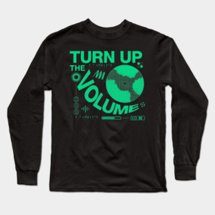 Turn The Volume Up Electric Pulse Long Sleeve T-Shirt
