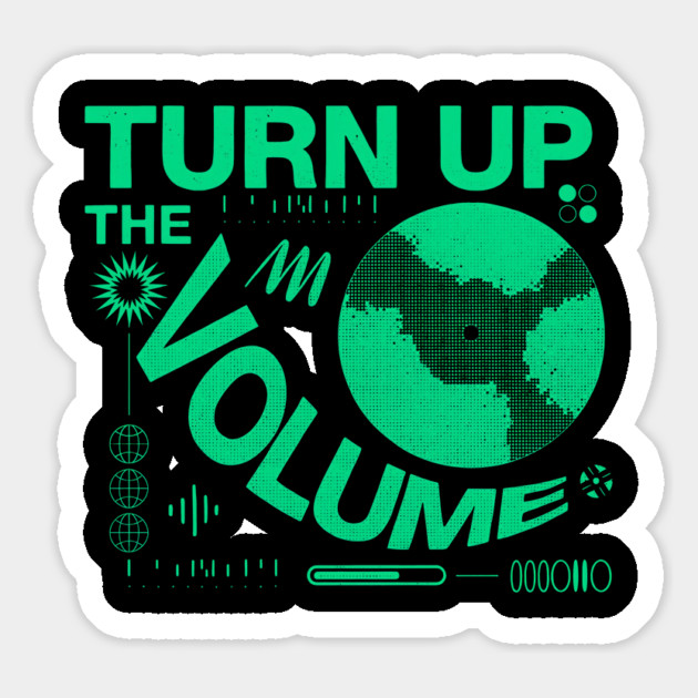 Turn The Volume Up Electric Pulse Magnet by Shit Post Hero