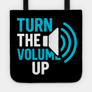Turn The Volume Up Soundwave Signal Tote