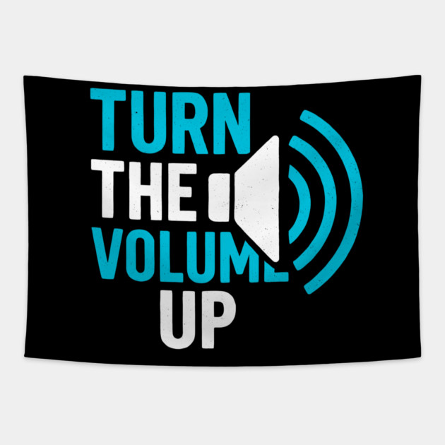 Turn The Volume Up Soundwave Signal Tapestry by Shit Post Hero