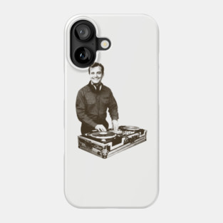 vintage dj turntables hip hop - bill murray Phone Case