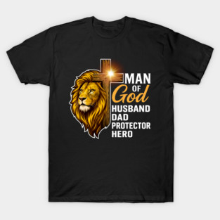 Man of God Lion of Judah Christian Faith T-Shirt