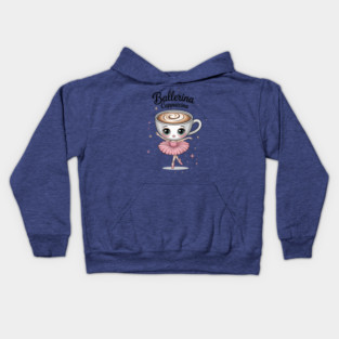 Cappuccino Italian Brainrot Ballerina Cappuccina Kids Hoodie