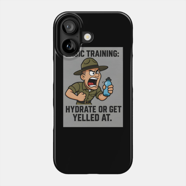 Basic training-Hydrate Phone Case by Emmanuel's Store 4