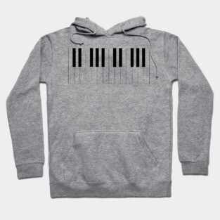 Piano keyboard Hoodie