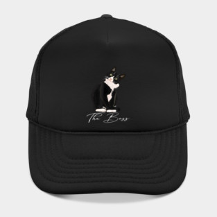 The Boss Tuxedo Cat Funny Hat