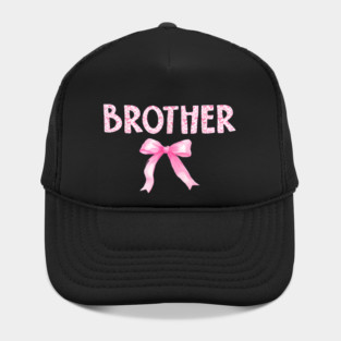 Brother Birthday Squad Coquette Pink Bow Hat