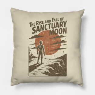 The Rise and Fall of Sanctuary Moon Retro Style Pillow