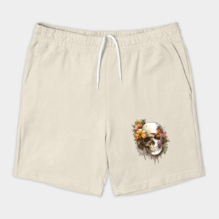 Spring skull watercolor Shorts