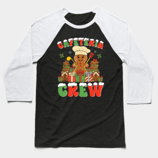 Cafeteria Crew Gingerbread Lunch Lady Xmas Team Design Baseball T-Shirt