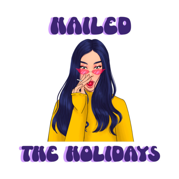 Nailed the Holidays Christmas Manicure by Lamount Tees