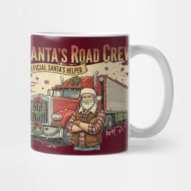 Santa’s Road Crew – Official Santa’s Helper Trucker Vintage Funny Holiday Trucking Gift by  Shift Happens: Gear for the Ones Who Keep It Moving