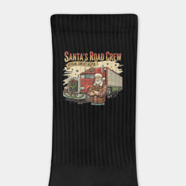 Santa’s Road Crew – Official Santa’s Helper Trucker Vintage Funny Holiday Trucking Gift by  Shift Happens: Gear for the Ones Who Keep It Moving