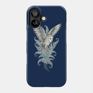 Moonlit Barn Owl in Flight Phone Case