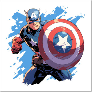 captain america Posters and Art