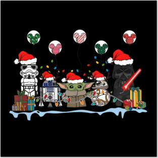 Galactic Christmas Party – Star Wars Holiday Crew Tee Posters and Art