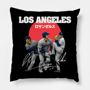 Yamamoto, Ohtani, Sasaki  LA  Players LATRIO201M Pillow