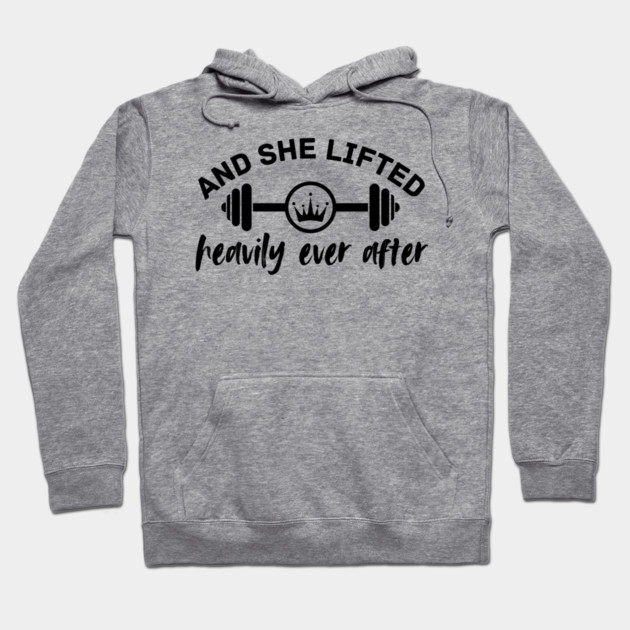 She Lifted Heavily Gym Girl Hoodie by The WYLD Tribe