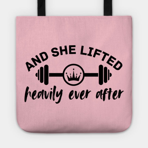 She Lifted Heavily Gym Girl Tote by The WYLD Tribe