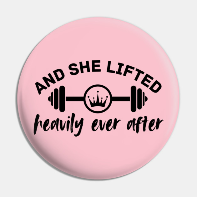 She Lifted Heavily Gym Girl Pin by The WYLD Tribe