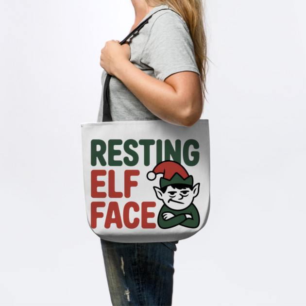 Resting Elf Face Funny Christmas by Emmanuel's Store 4