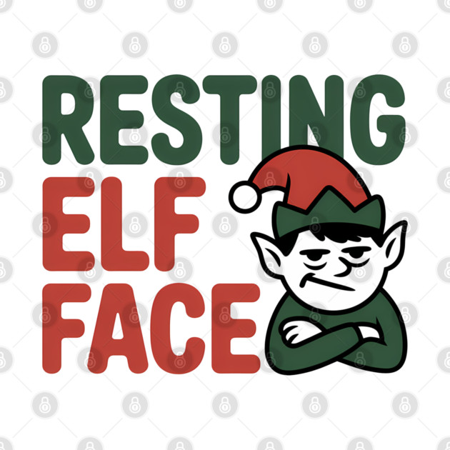 Resting Elf Face Funny Christmas by Emmanuel's Store 4