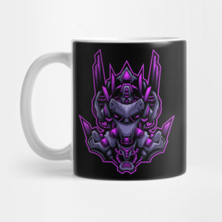 Mecha Wolf Cyborg Illustration Scifi Mug
