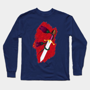 DAGGER AND FLOWERS Long Sleeve T-Shirt