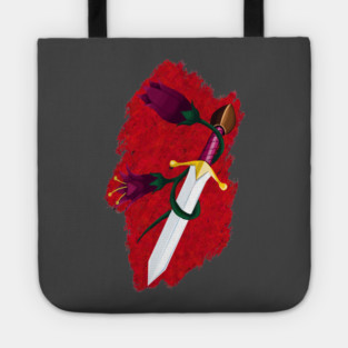 DAGGER AND FLOWERS Tote