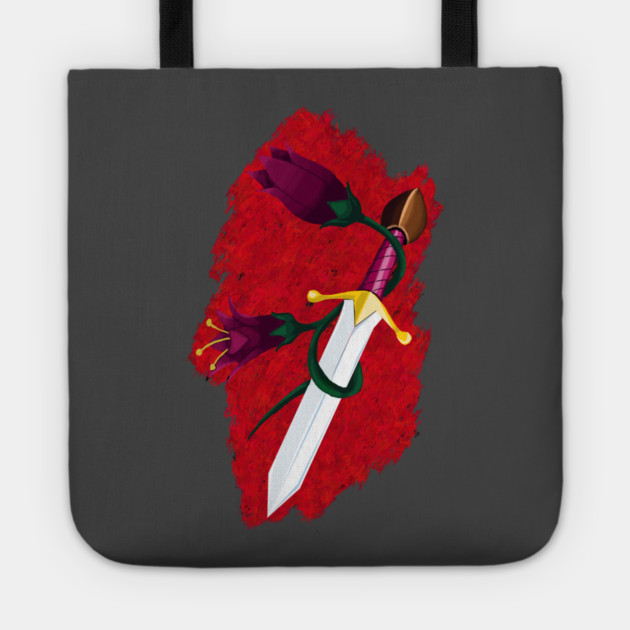 DAGGER AND FLOWERS Tote by droidmonkey