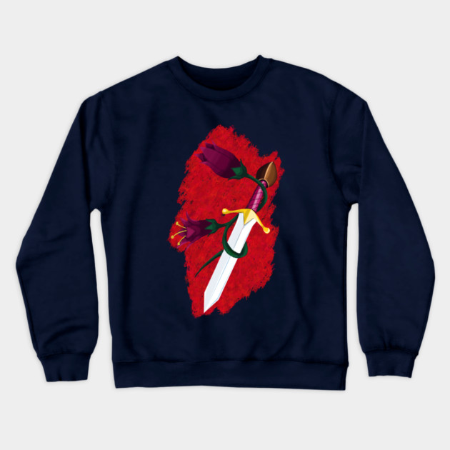 DAGGER AND FLOWERS Crewneck Sweatshirt by droidmonkey