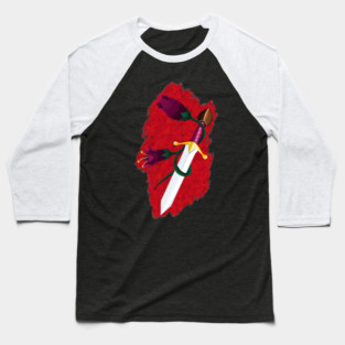 DAGGER AND FLOWERS Baseball T-Shirt