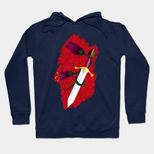 DAGGER AND FLOWERS Hoodie by droidmonkey