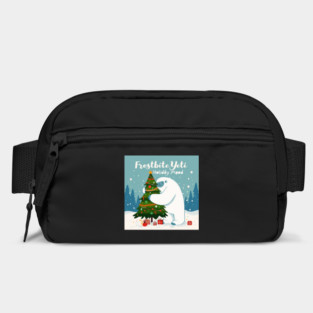 Frostbite Yeti – Cute Winter Yeti Hugging a Christmas Tree | Funny Holiday Mood Christmas Design 2025 Bag