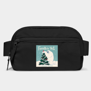 Frostbite Yeti – Cute Winter Yeti Hugging a Christmas Tree | Funny Holiday Mood Christmas Design 2025 Bag
