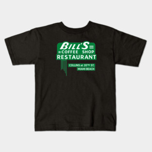 Bill’s Coffee Shop Restaurant Kids T-Shirt