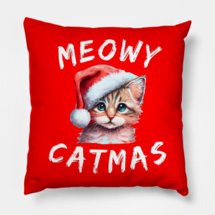 Christmas-Cat Pillow