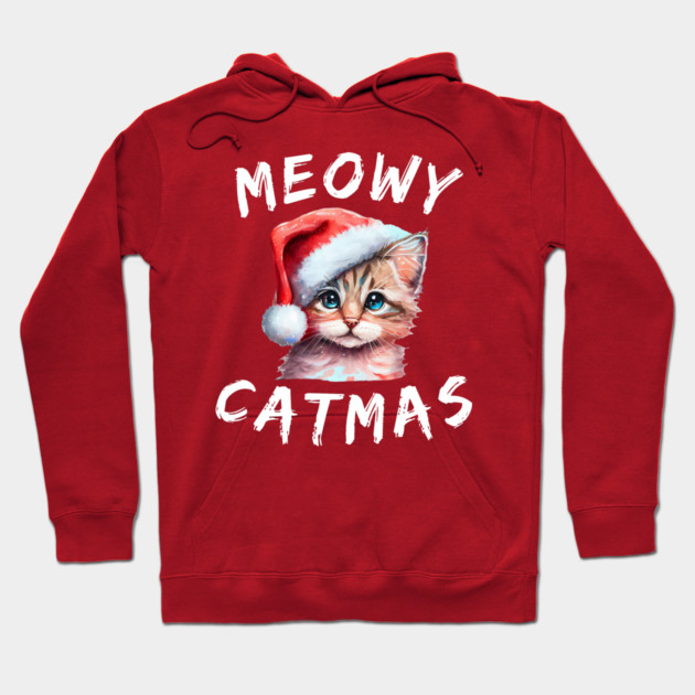 Christmas-Cat Hoodie by Creatifly Graphic Tees