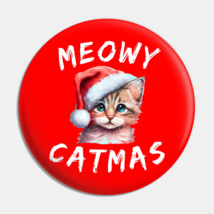 Christmas-Cat Pin
