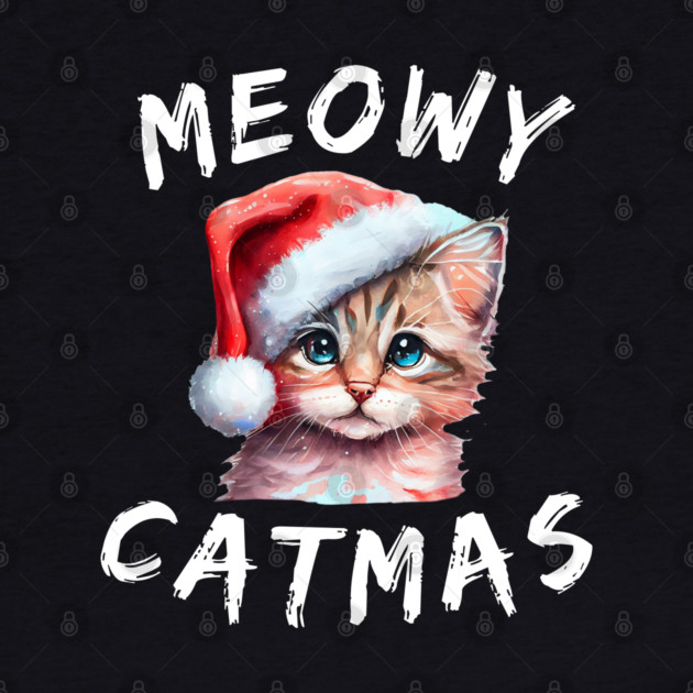 Christmas-Cat by Creatifly Graphic Tees