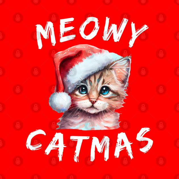 Christmas-Cat by Creatifly Graphic Tees