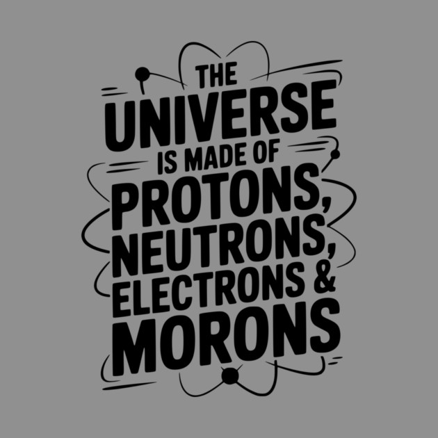 The Universe is Made of Protons, Neutrons, Electrons and Morons by Frank Ring