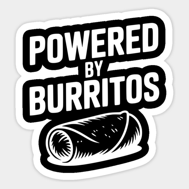 Powered by Burritos Magnet by Frank Ring