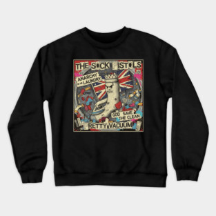 THE SOCK PISTOLS: Anarchy in the Laundry! Crewneck Sweatshirt