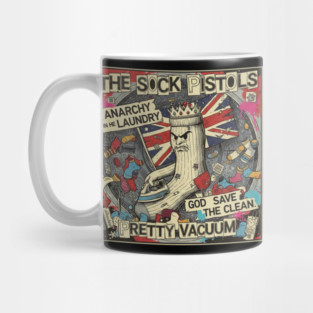 THE SOCK PISTOLS: Anarchy in the Laundry! Mug