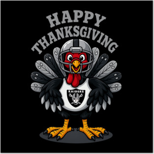 Happy Thanksgiving - Las Vegas Raiders Posters and Art