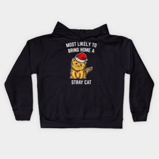 Christmas-Cat Kids Hoodie