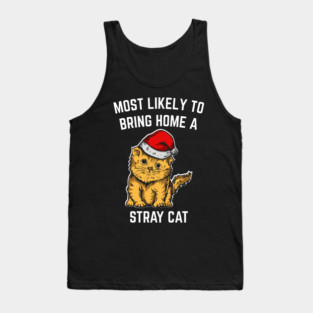 Christmas-Cat Tank Top