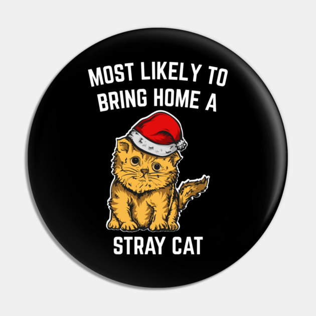 Christmas-Cat Pin by Creatifly Graphic Tees