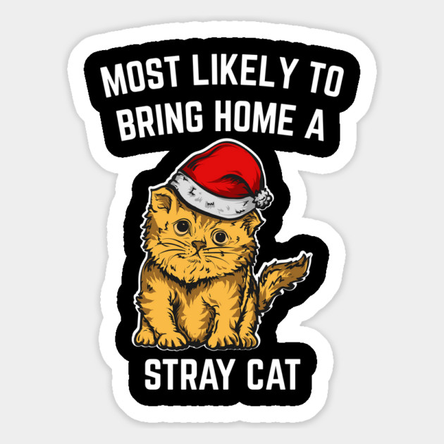 Christmas-Cat Magnet by Creatifly Graphic Tees